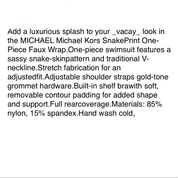 Michael Kors Persimmon Cruise swimsuit - Picture 15 of 15